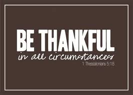Thankful in all circumstances